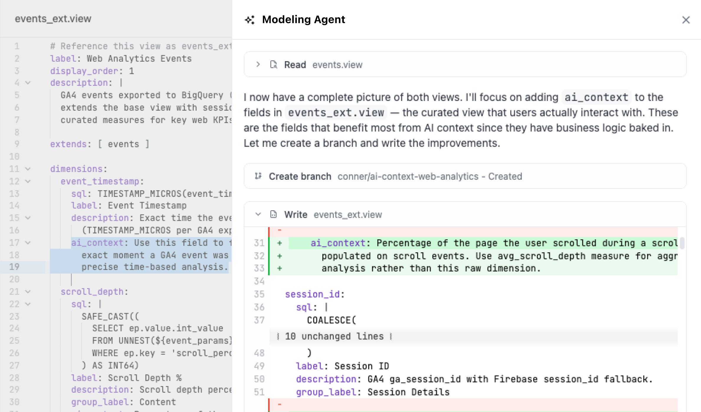 Omni Modeling Agent interface