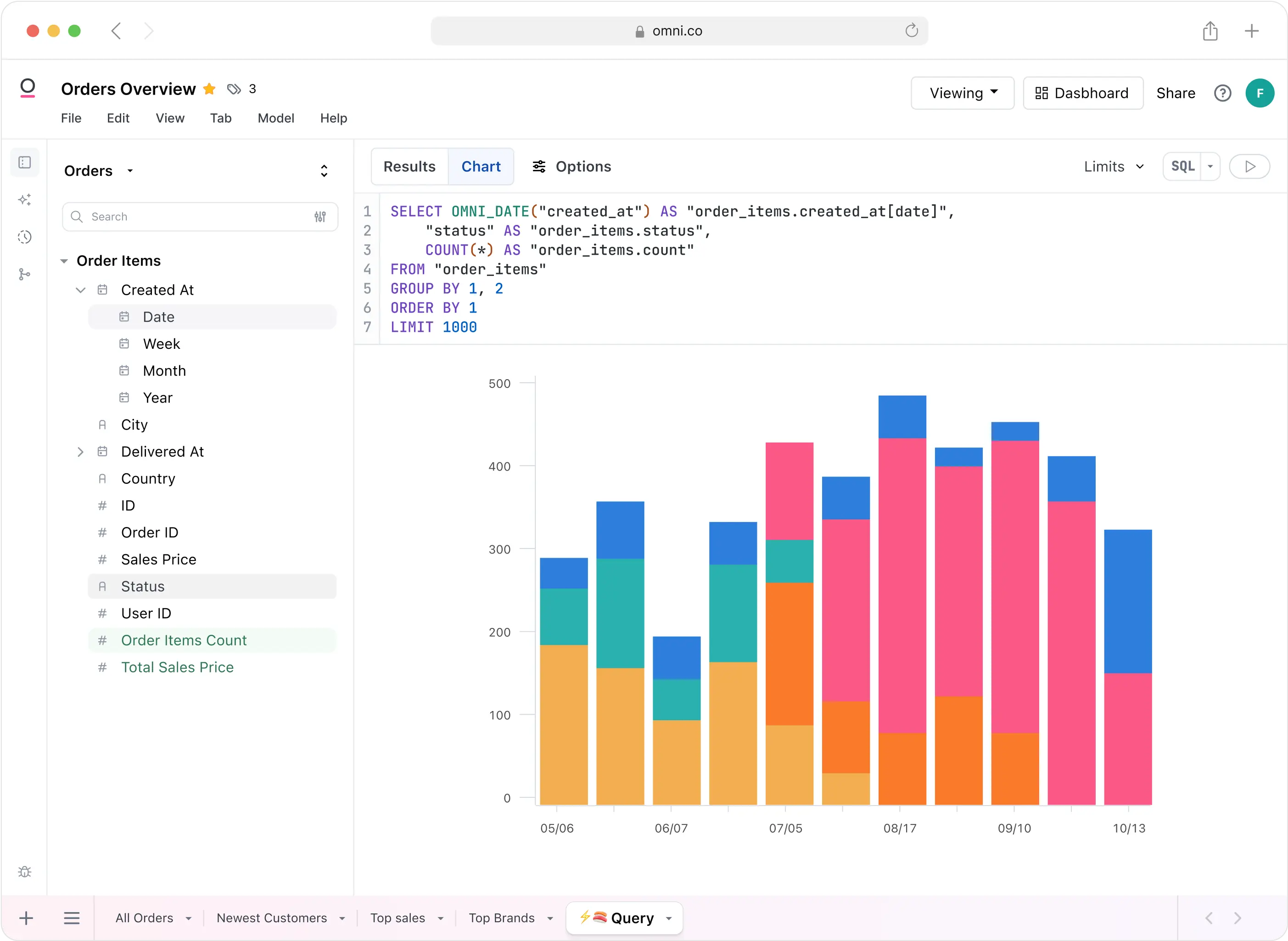 A product shot of Omni showing a workbook